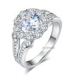 Art Deco Vintage style 925 Sterling Silver Wedding Ring 1.25 Ct Created Diamond Promise Anniversary XFR8255