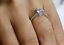 SWAROVSKI ZIRCONIA" Created Diamond Sterling 925 Silver Engagement Ring XFR8030