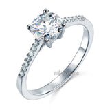 SWAROVSKI ZIRCONIA" Created Diamond Sterling 925 Silver Engagement Ring XFR8030