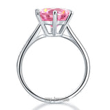 925 Sterling Silver Wedding Engagement Ring 3 Carat Created Diamond Jewelry XFR8210