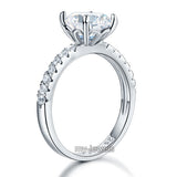 925 Sterling Silver Bridal Engagement Ring 2 Carat Created Diamond Jewelry XFR8212