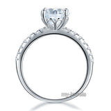 925 Sterling Silver Bridal Engagement Ring 2 Carat Created Diamond Jewelry XFR8212