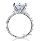 925 Sterling Silver Luxury Wedding Engagement Ring 3 Carat Created Diamond Jewelry XFR8228