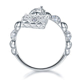 Wholesale Solid 925 Sterling Silver Band Ring Dangle Purse 2017 New Style Design XFR8273