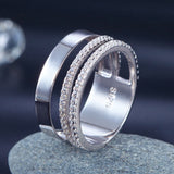 Wholesale Solid 925 Sterling Silver Wedding Band Ring 2017 New Style Design XFR8274
